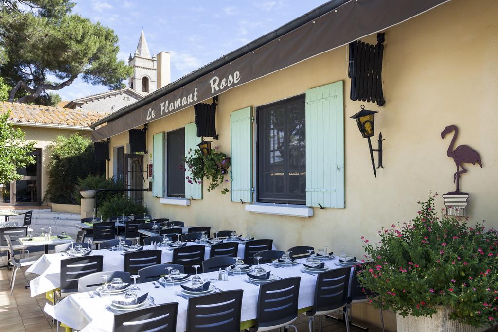 Logis Hotel Restaurant Le Flamant Rose Camargue Albaron ภายนอก รูปภาพ