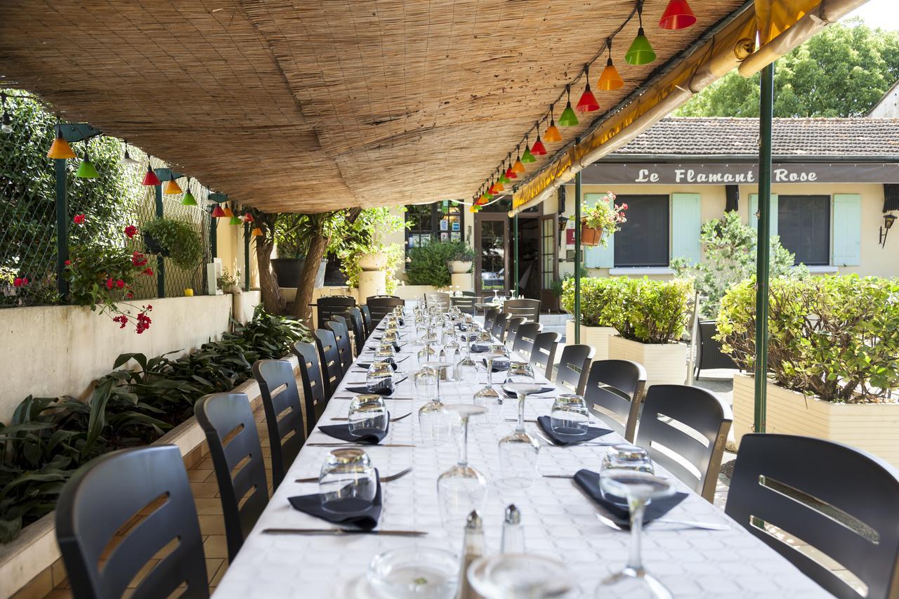 Logis Hotel Restaurant Le Flamant Rose Camargue Albaron ภายนอก รูปภาพ